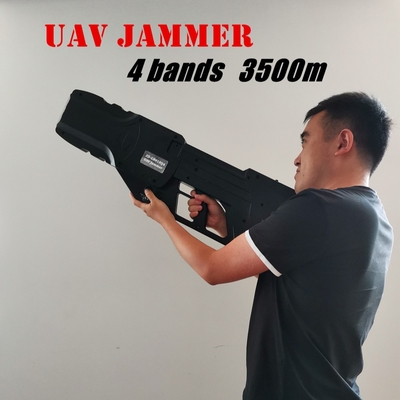 Расстояние Jammer 1.5km трутня формы оружия портативное сжимая